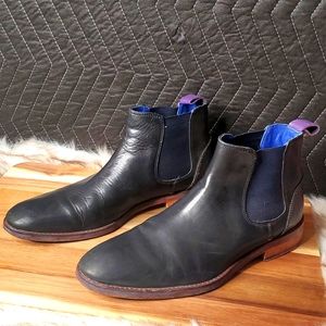 Ted baker mens black Camroon leather Chelsea boot black 9-13756 sz 9